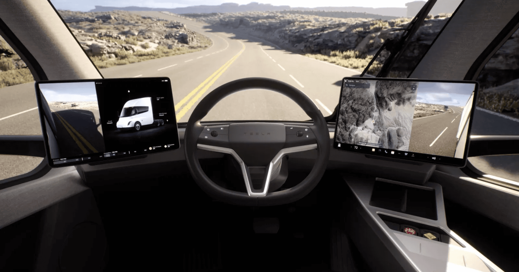 autonomous trucking tesla