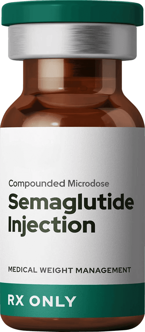 Vial of injectable semaglutide.