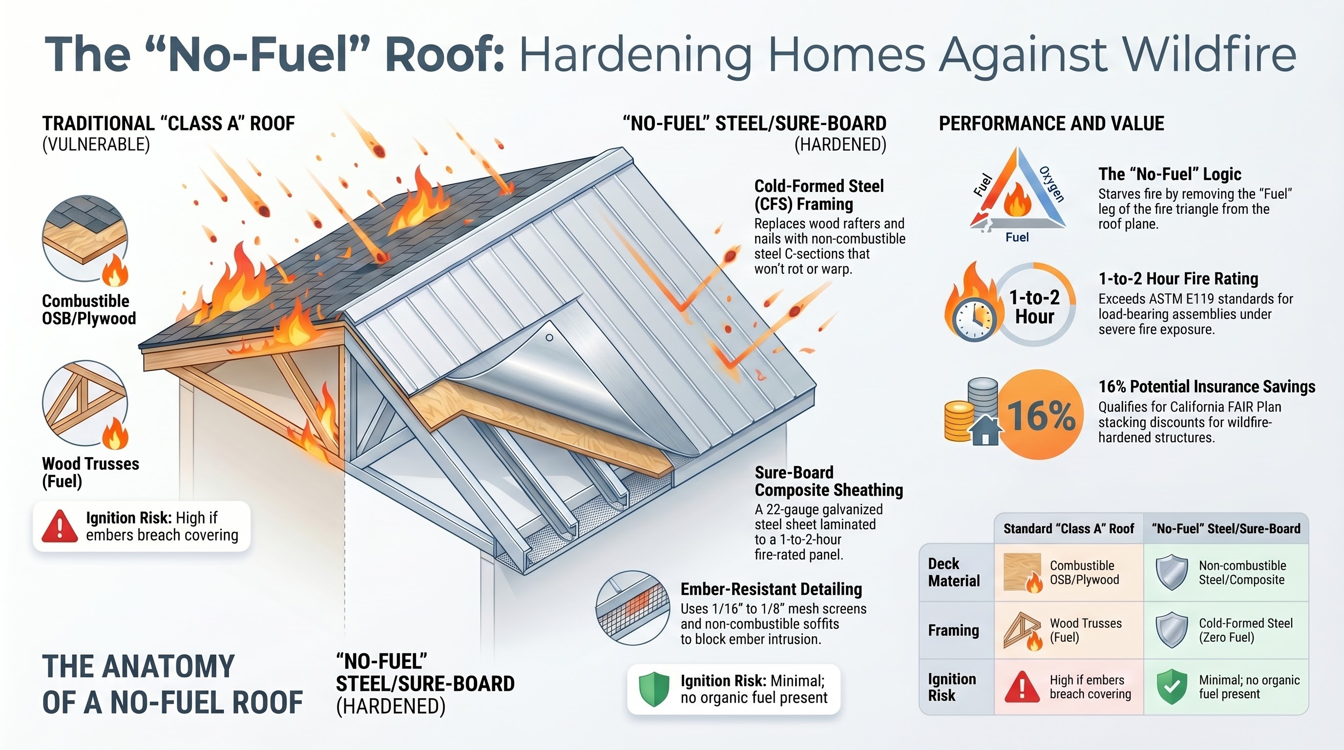 The No-Fuel Roof - Hardening Home Against Wildfire