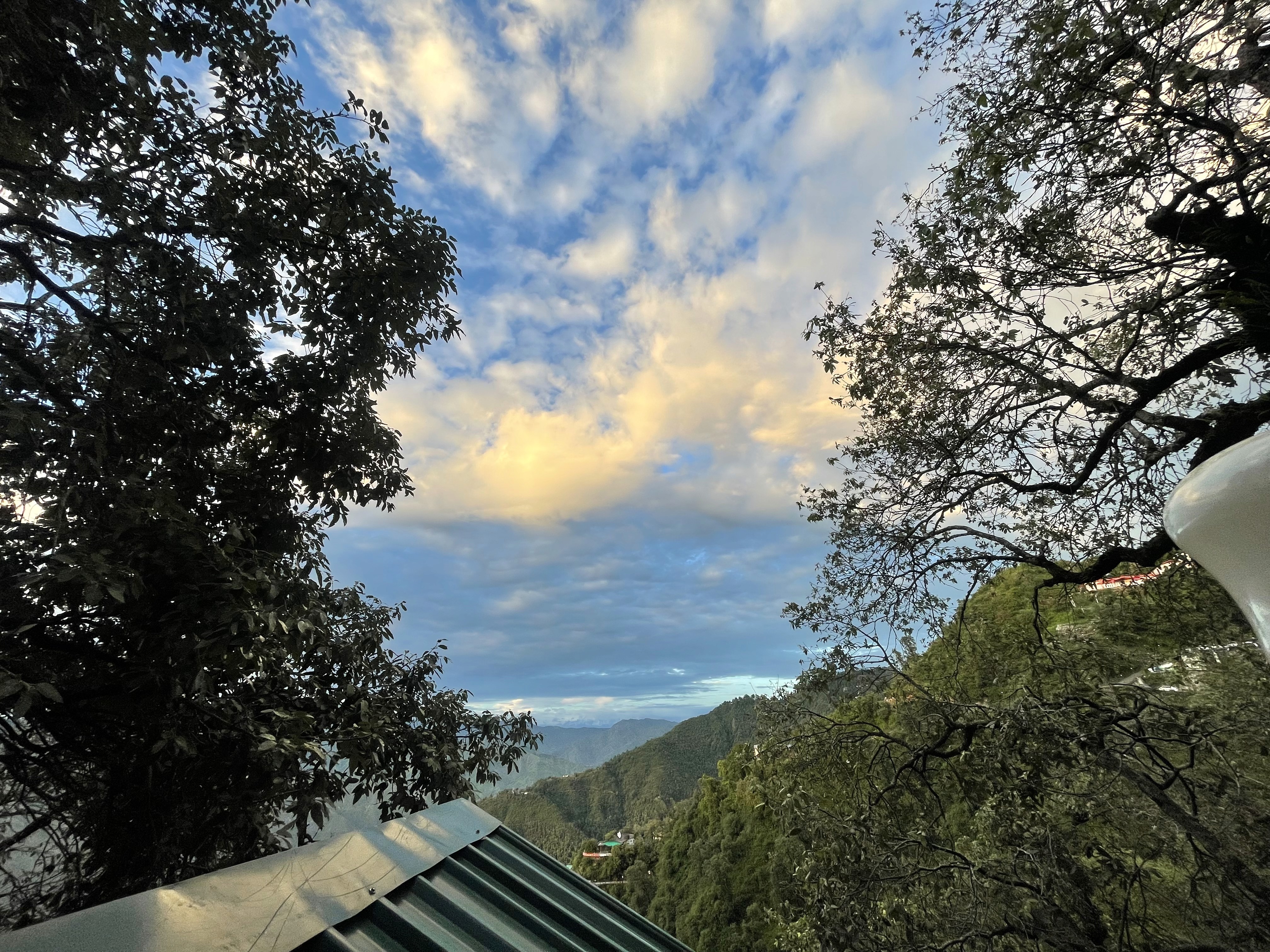 Mountain balcony view at The White Umbrella