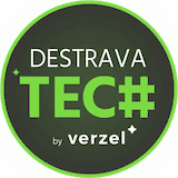 Destrava Tech by Verzel - logo circular verde e preto
