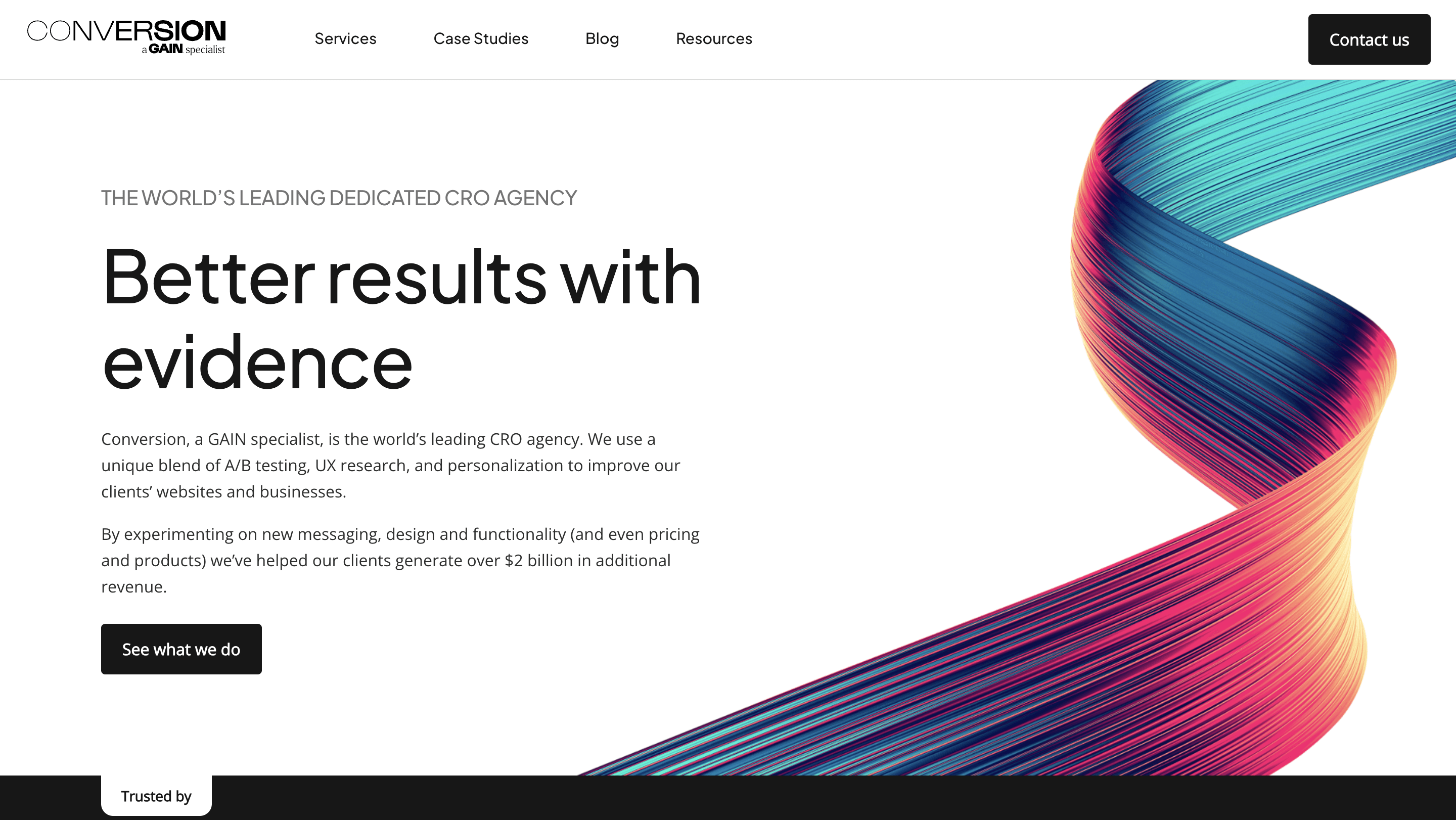 Conversion CRO agency for A/B testing and personalization