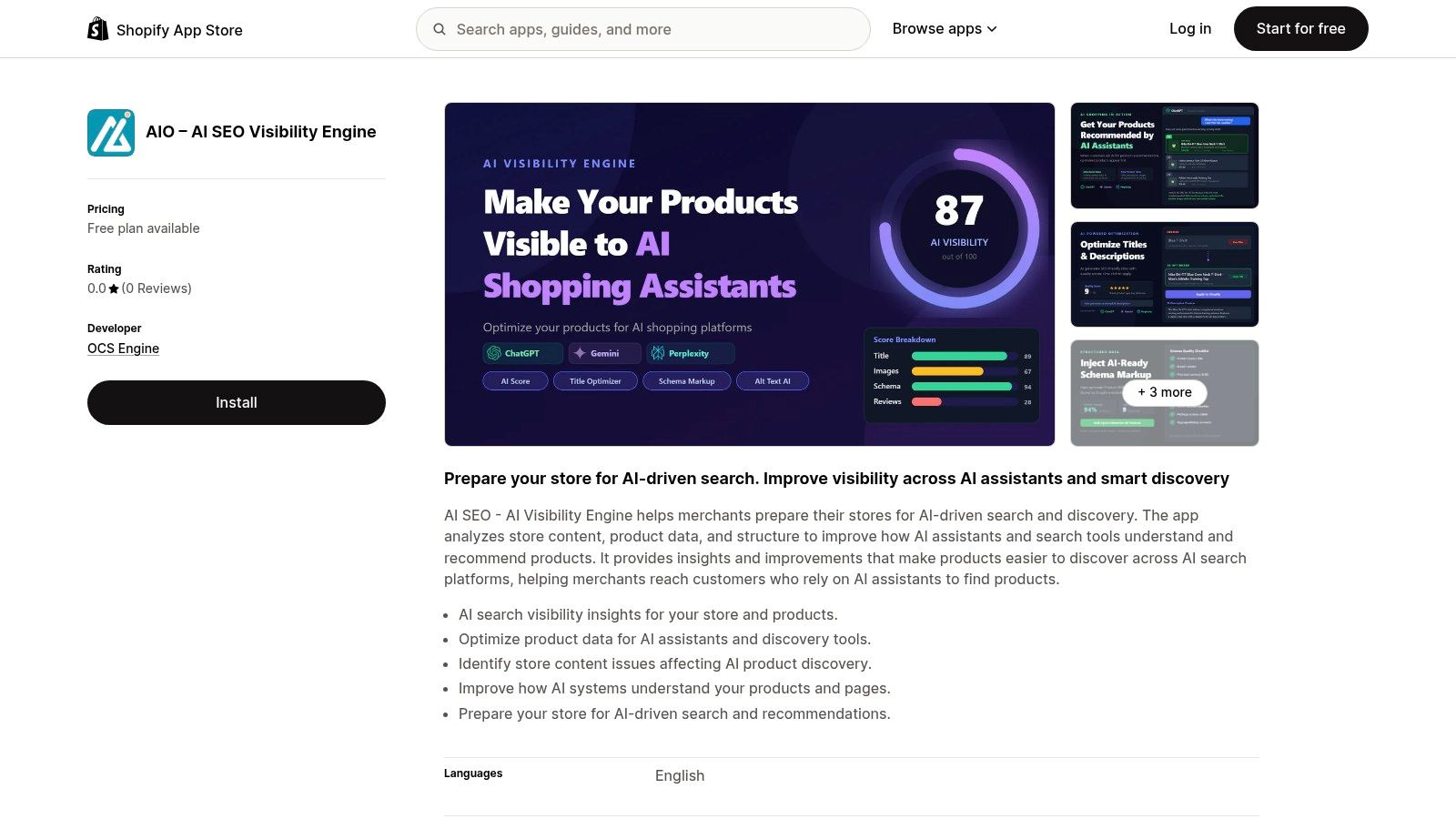 AIO – AI SEO Visibility Engine