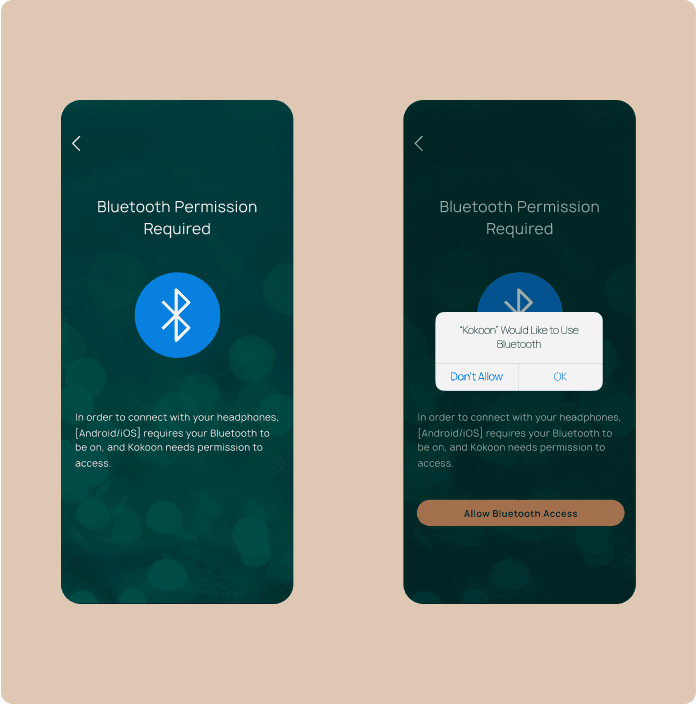 images of app account set up