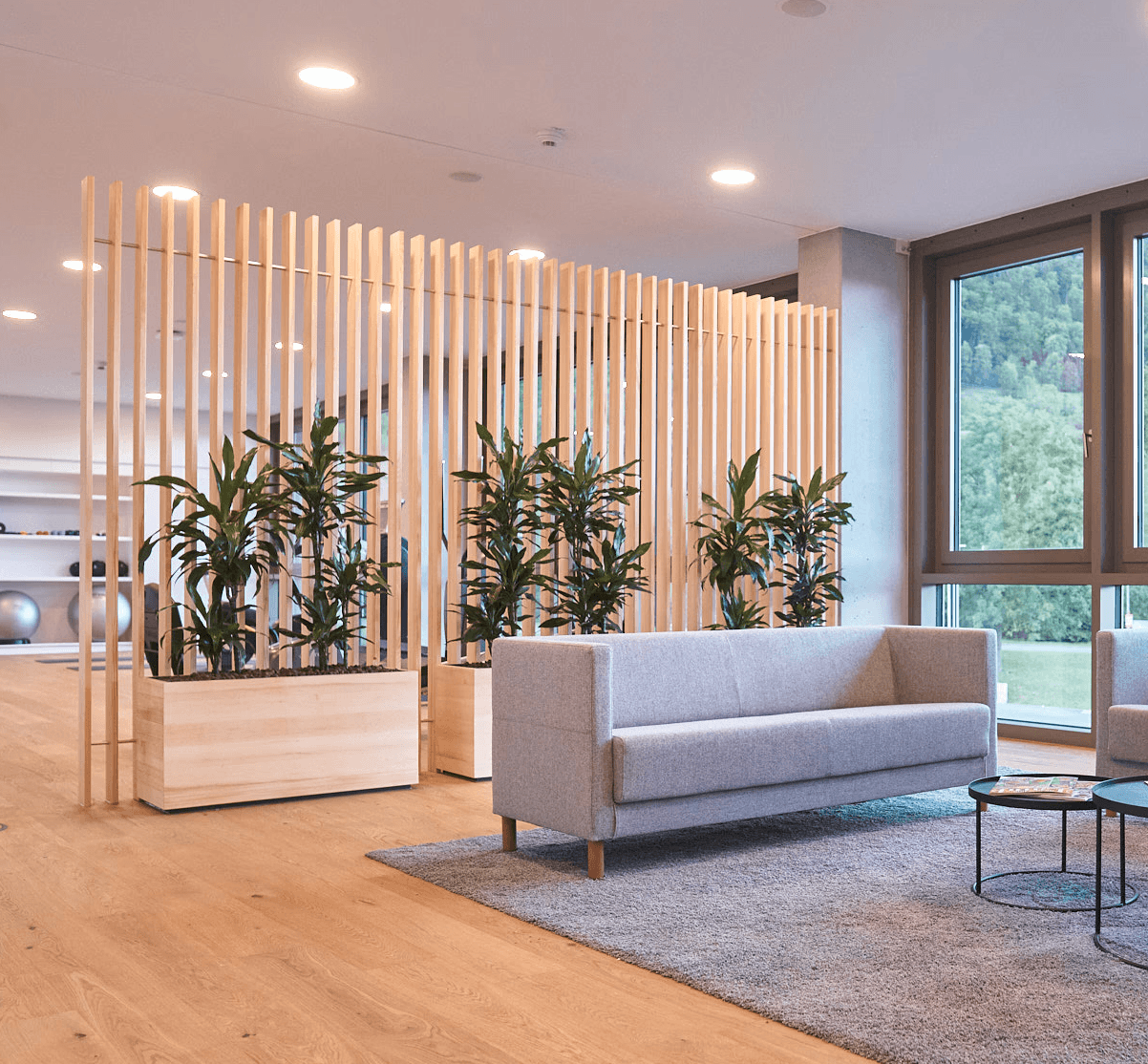 Die Innenräume des Fitnessstudios bei Körperwerk