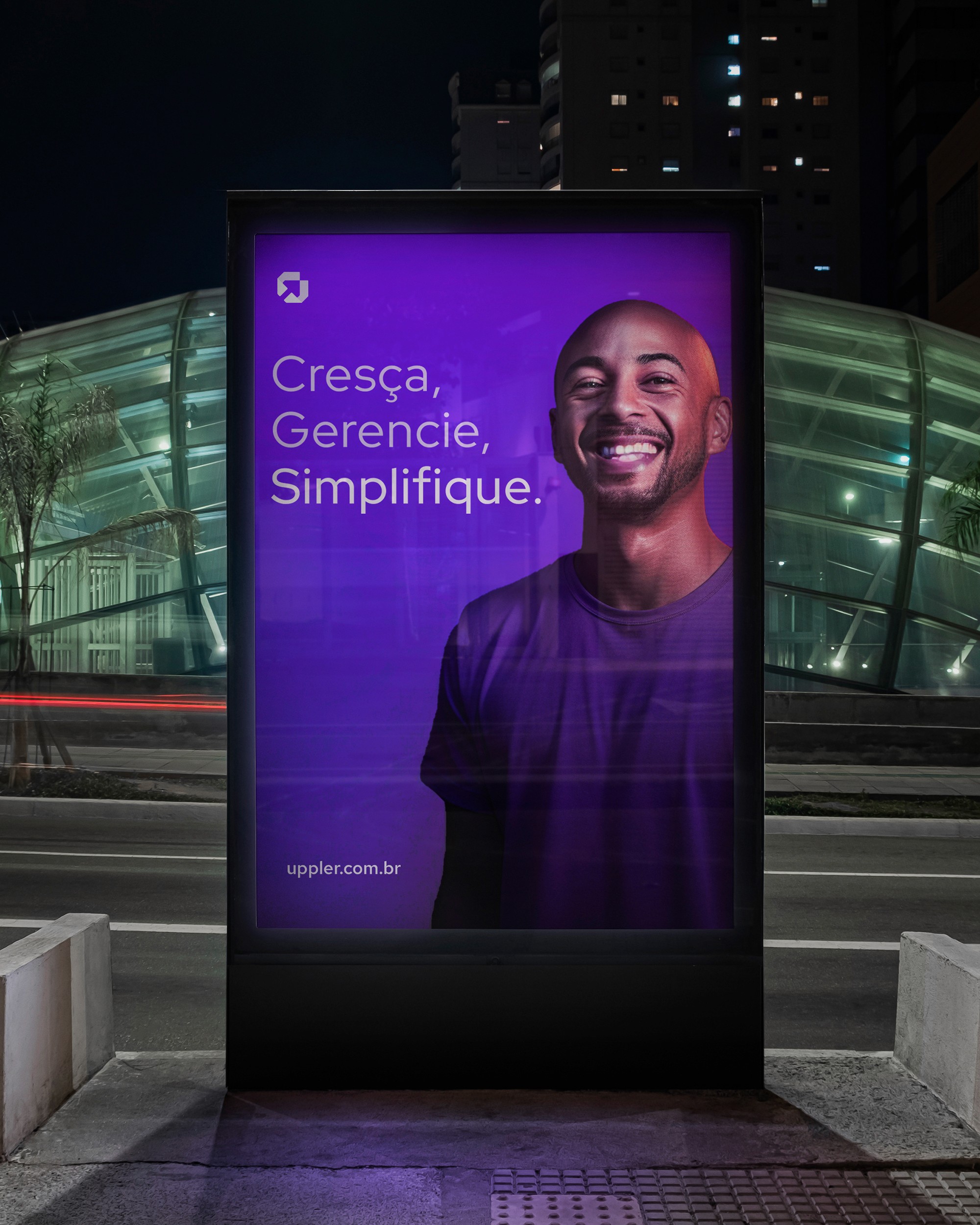 Outdoor vertical externo da marca