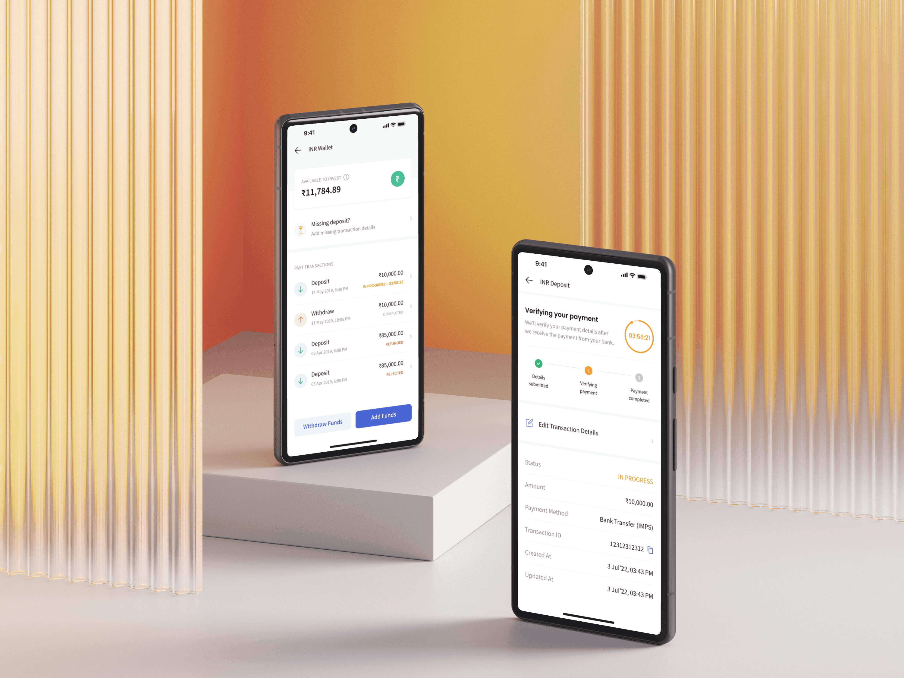 Image of simple futures on mobile phone