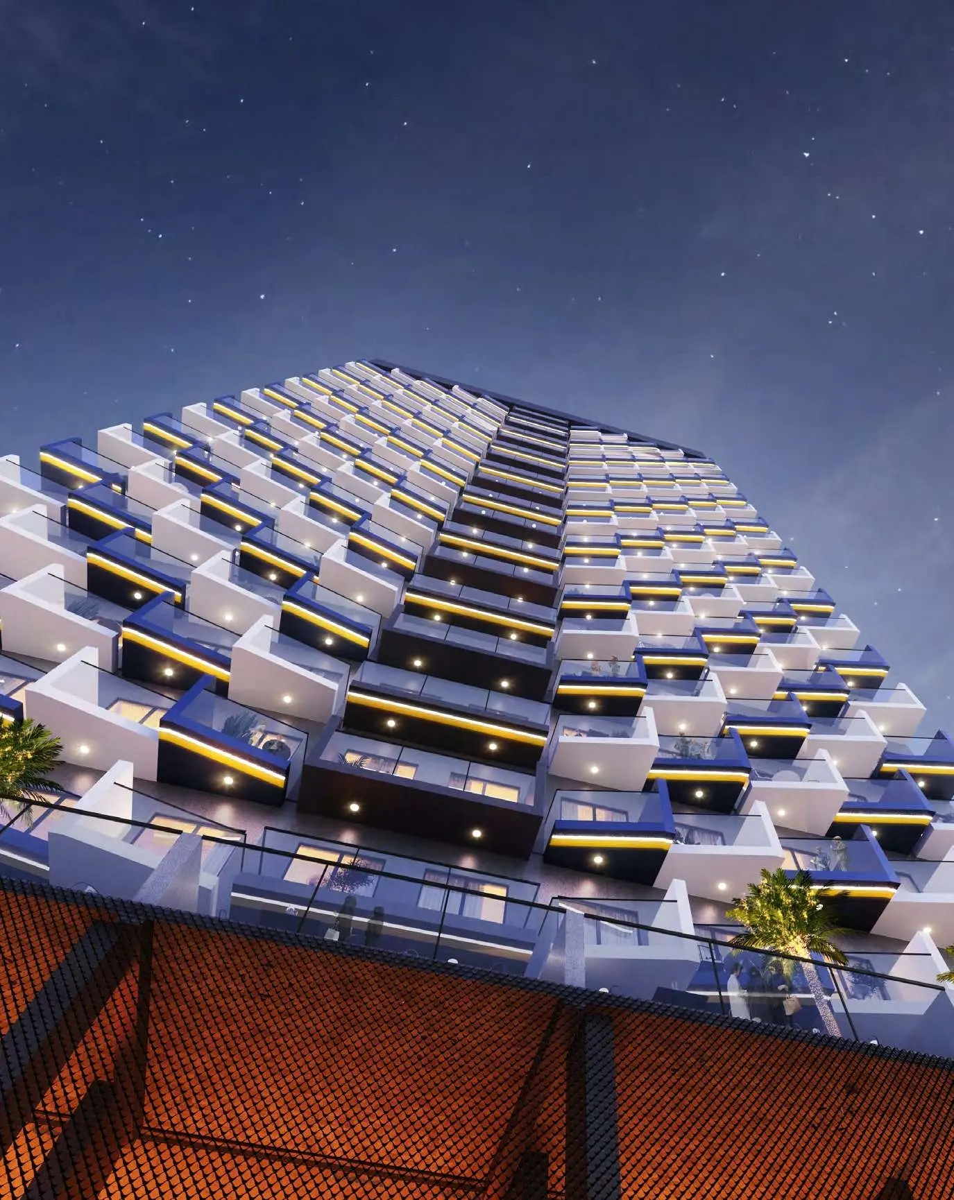 binghatti crest building view