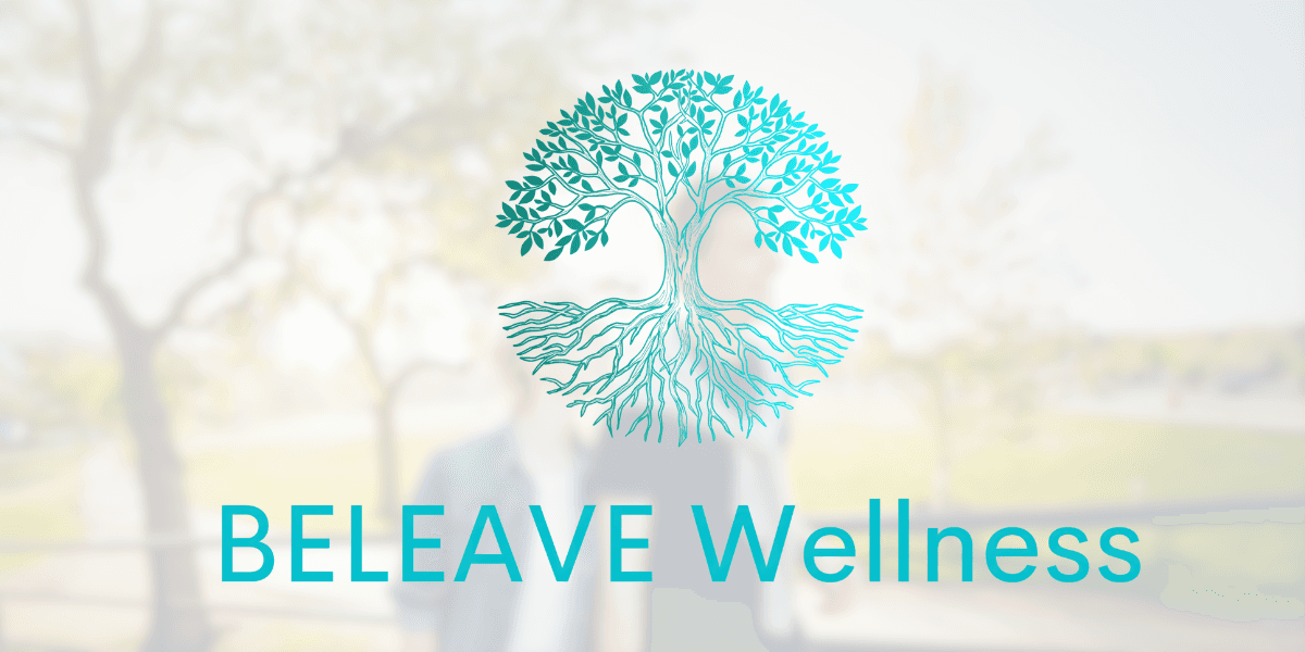 "BELEAVE Wellness logo, symbolizing a blend of energy medicine, PEMF therapy, and modern science to restore balance and vitality."