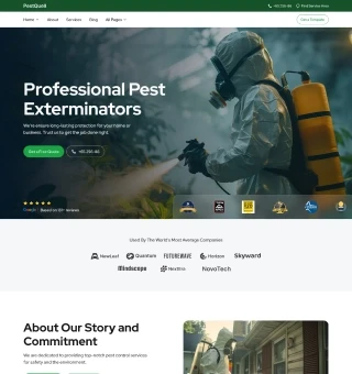 Pest Control Website Template