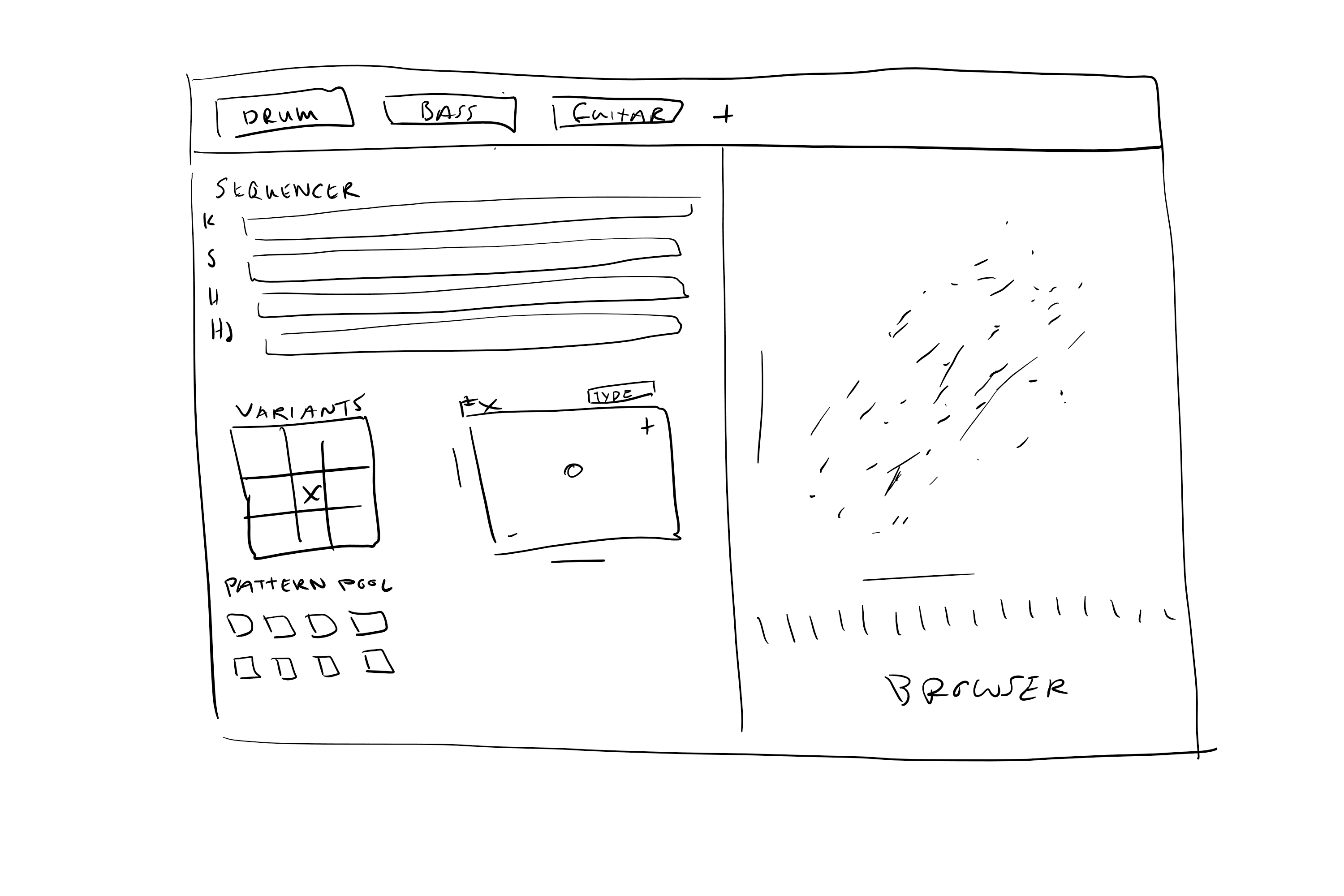 Early UI sketch