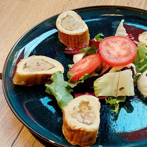 Люксембургский паштет из рислинга, подаваемый в Pâtisserie Hoffmann