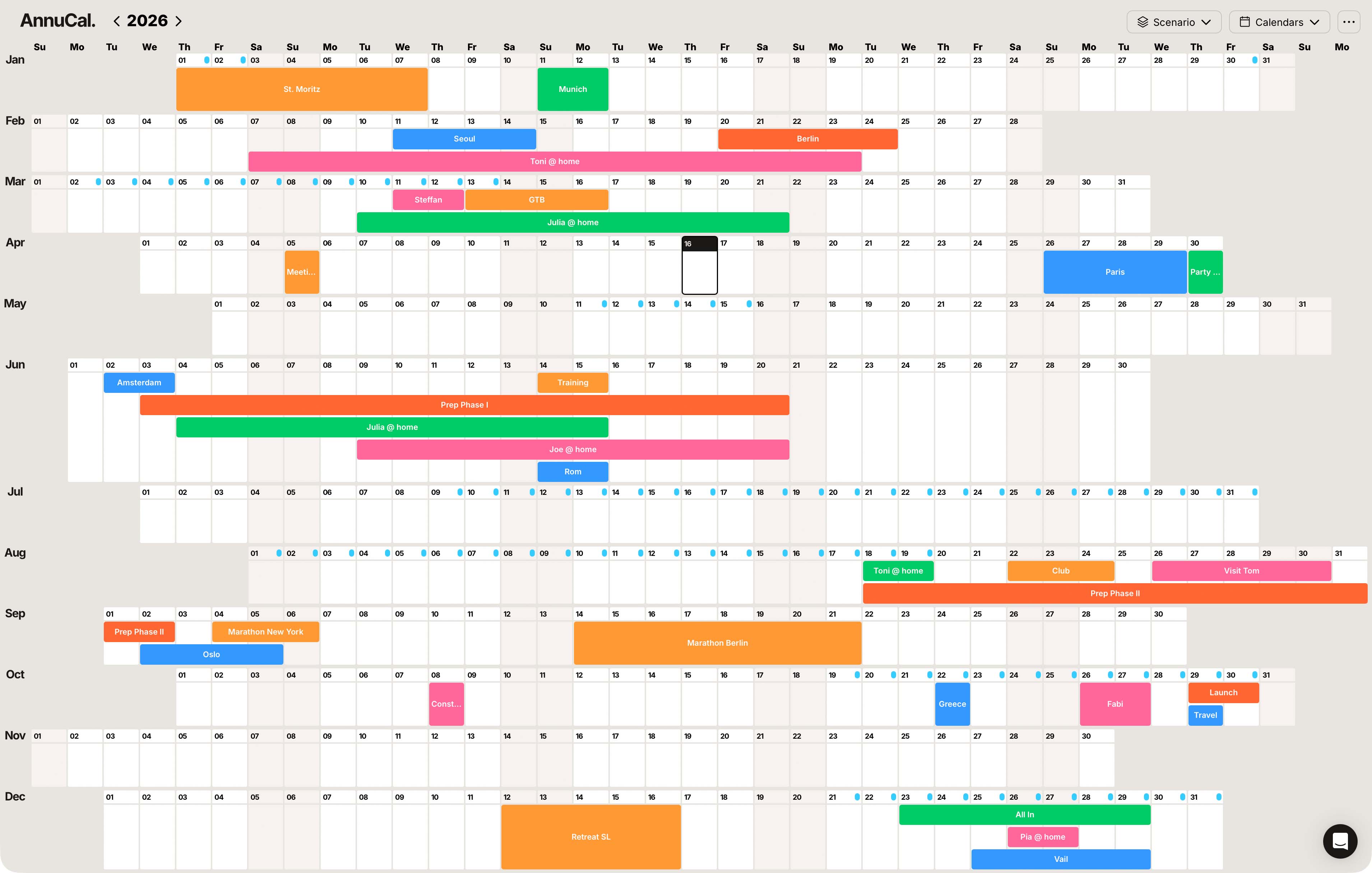 calendar image linear