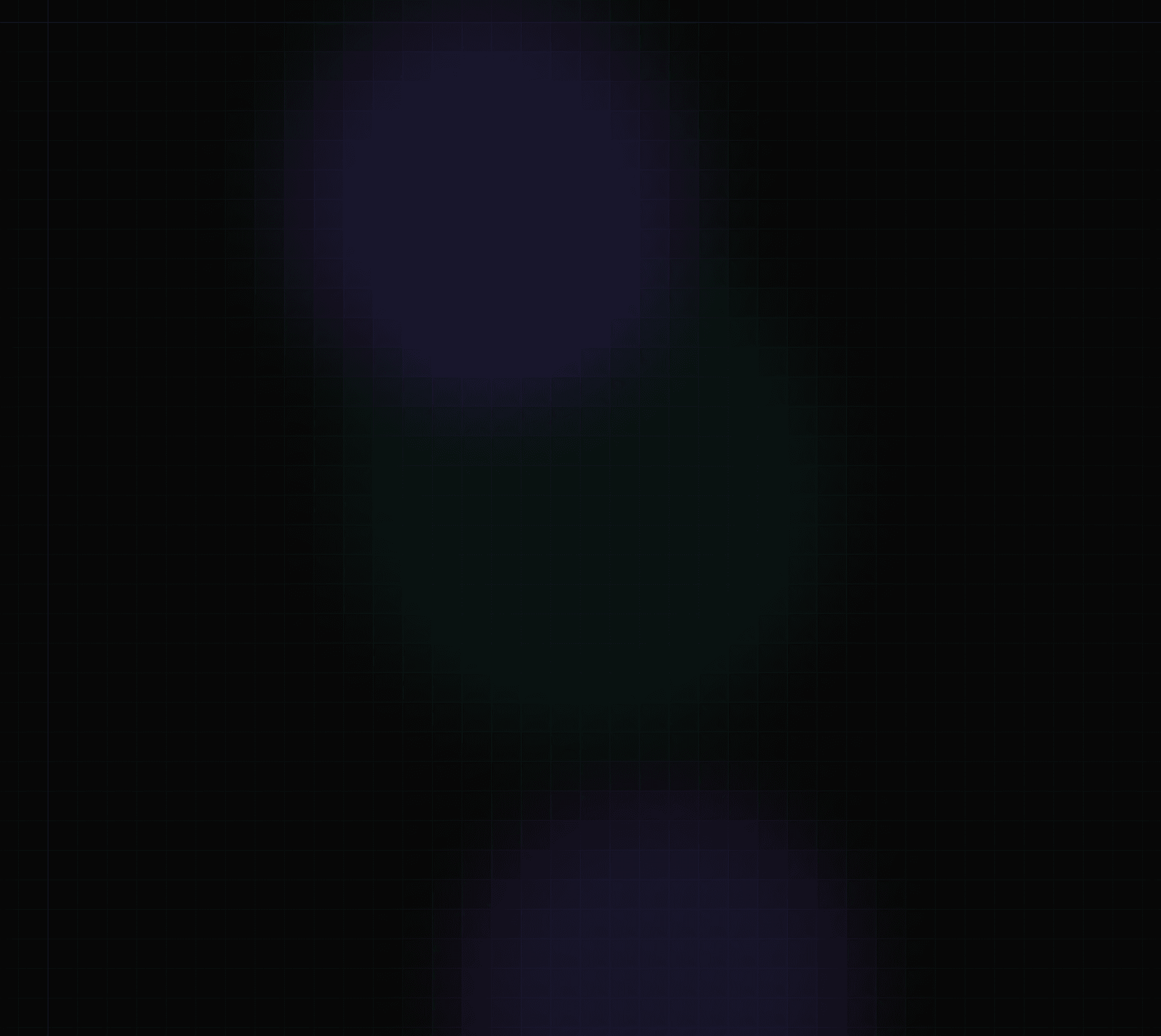 Three blurred purple circles of varying shades and sizes overlap against a solid black background, creating a soft, glowing effect.