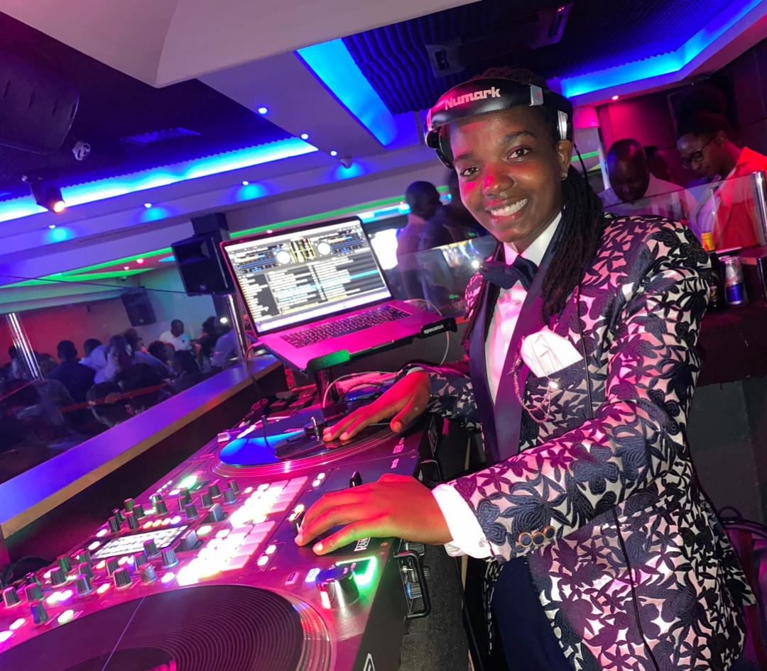 DJ playing in a club