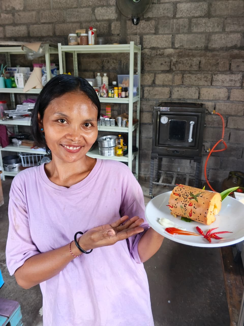 women selling products