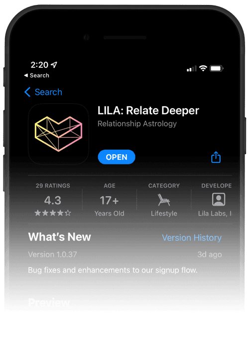 Screenshot of the Lila listing on the App Store