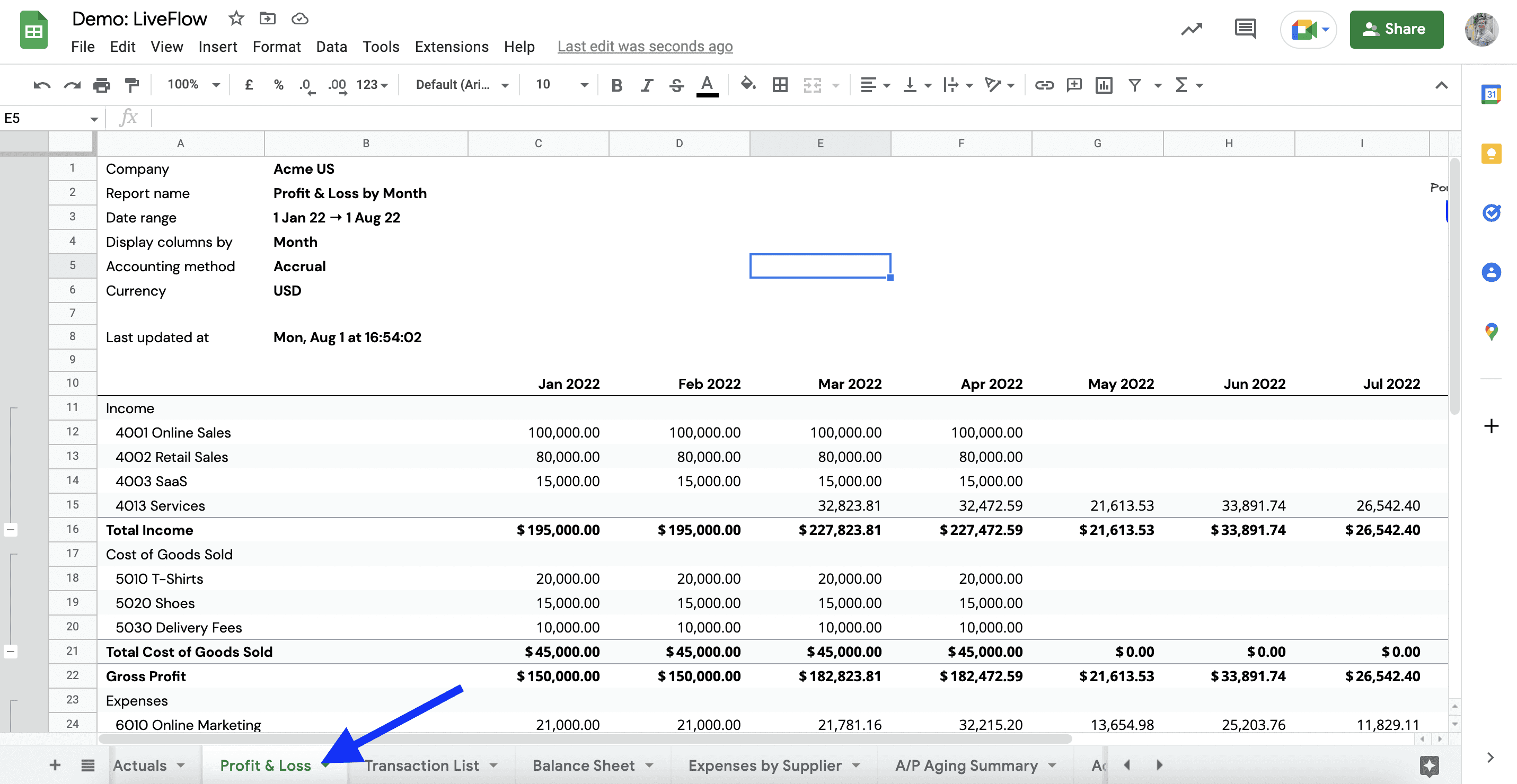 Can I rename the LiveFlow sheet