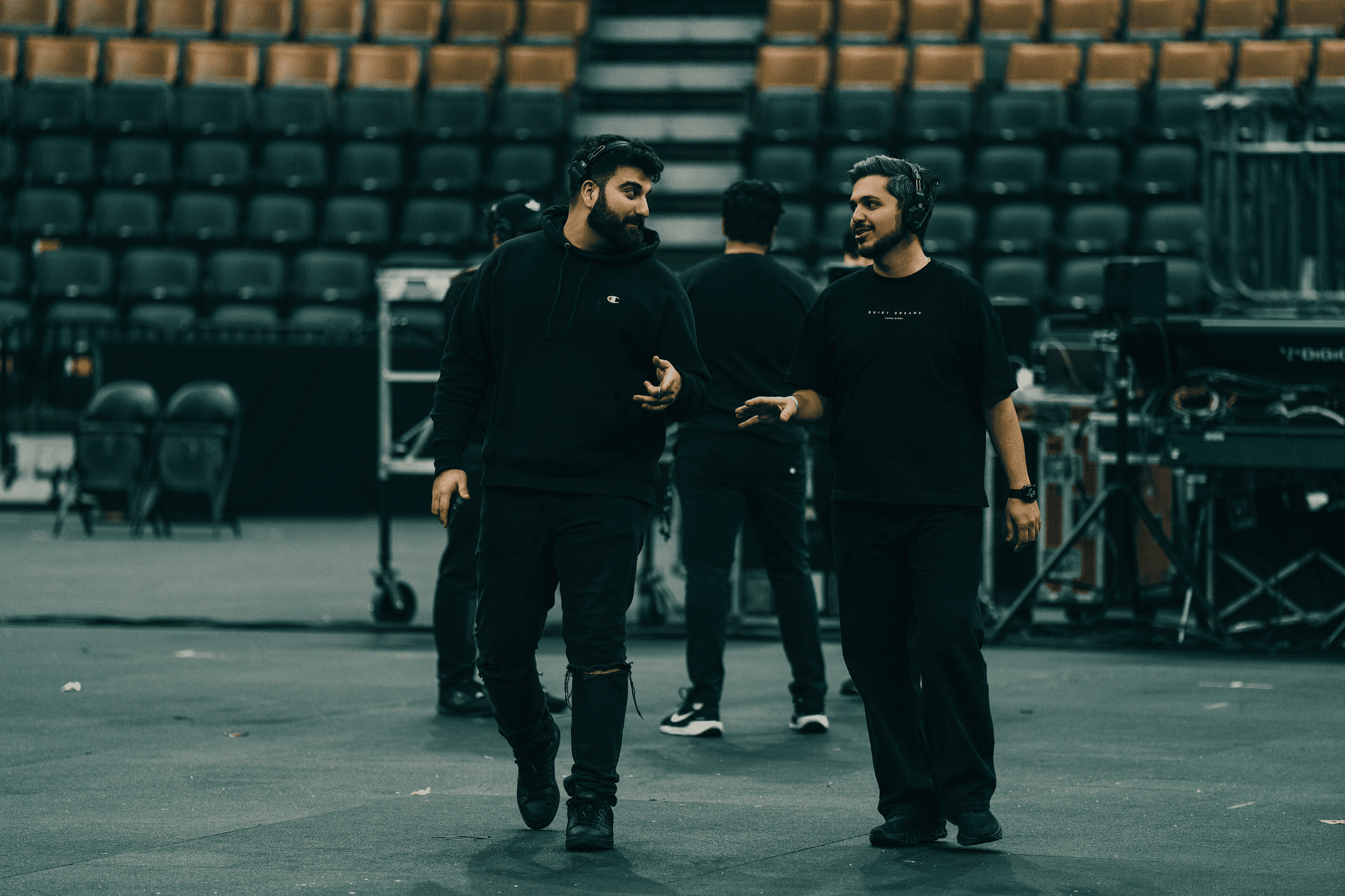 Group of people relaxing outdoors on a field or lawn