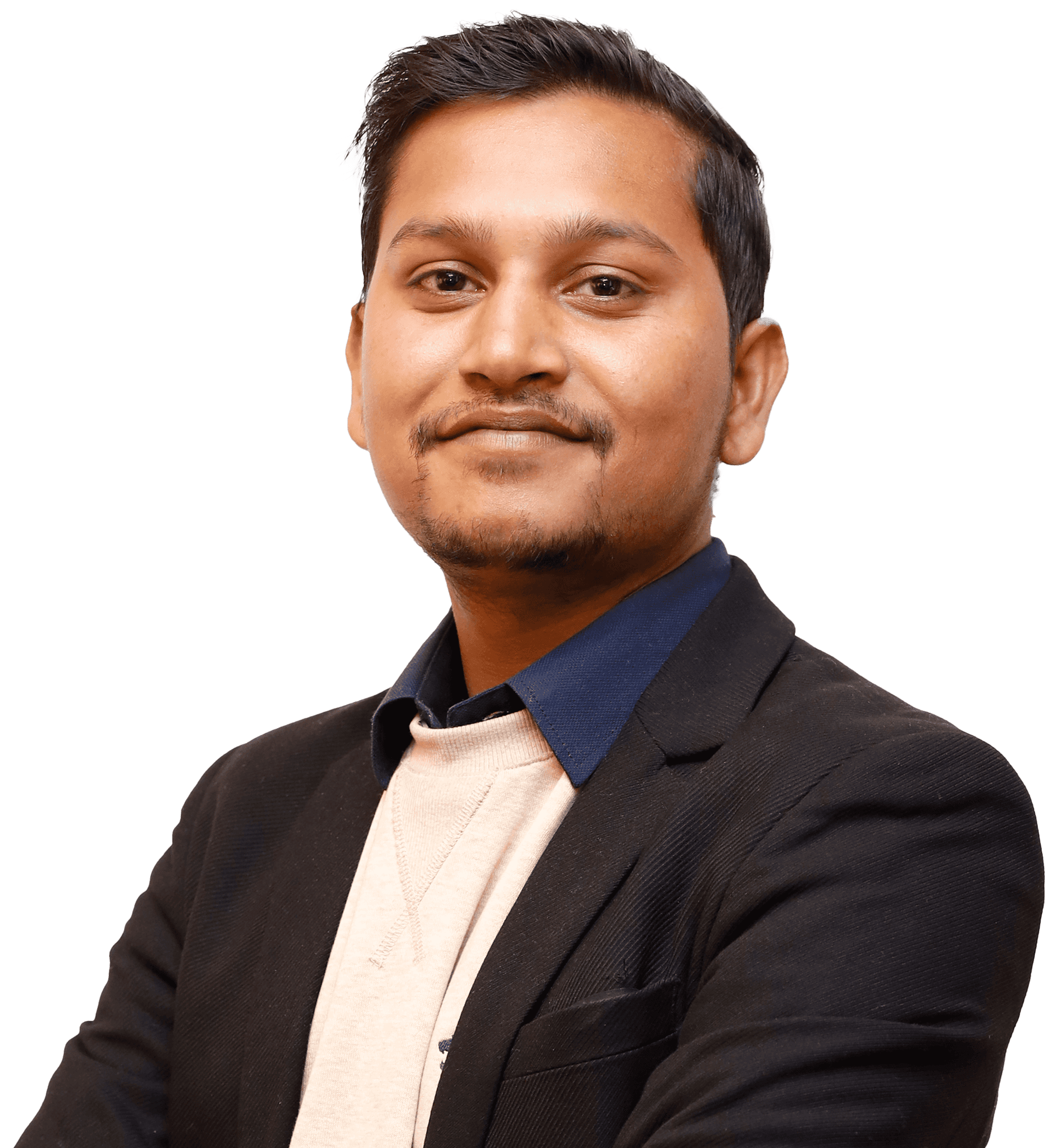 Snow-capped mountain peak illuminated by golden sunset light