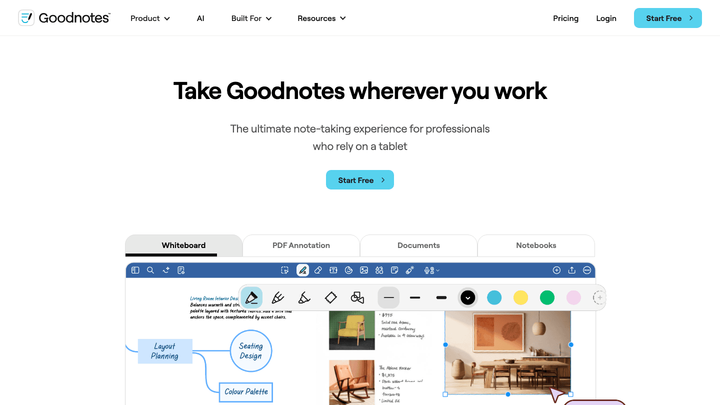 GoodNotes digital notebook app