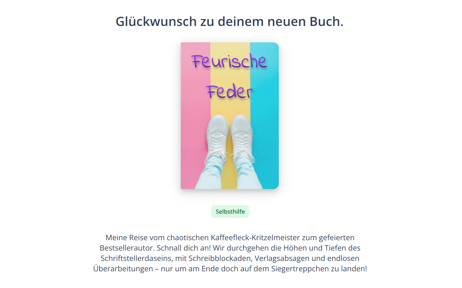 Erfolg mit dem Buch