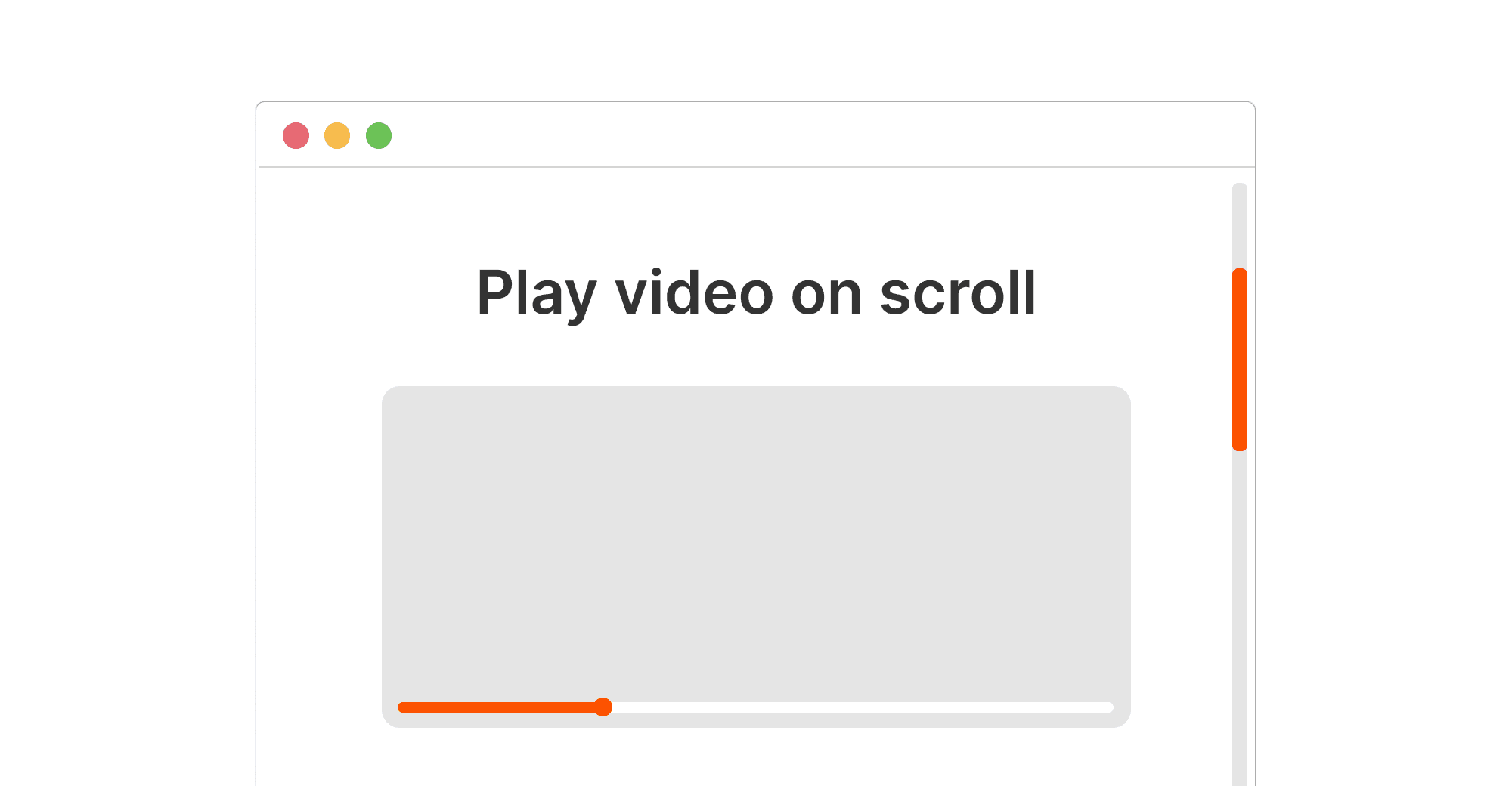 Play video on scroll in Framer