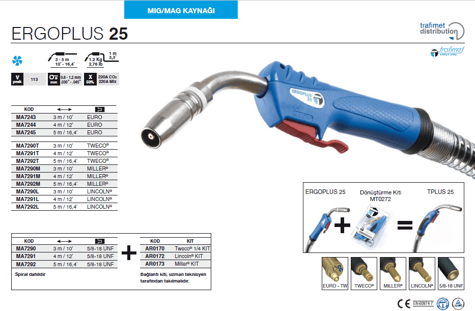 Trafimet Ergoplus 25 Mig Torcu