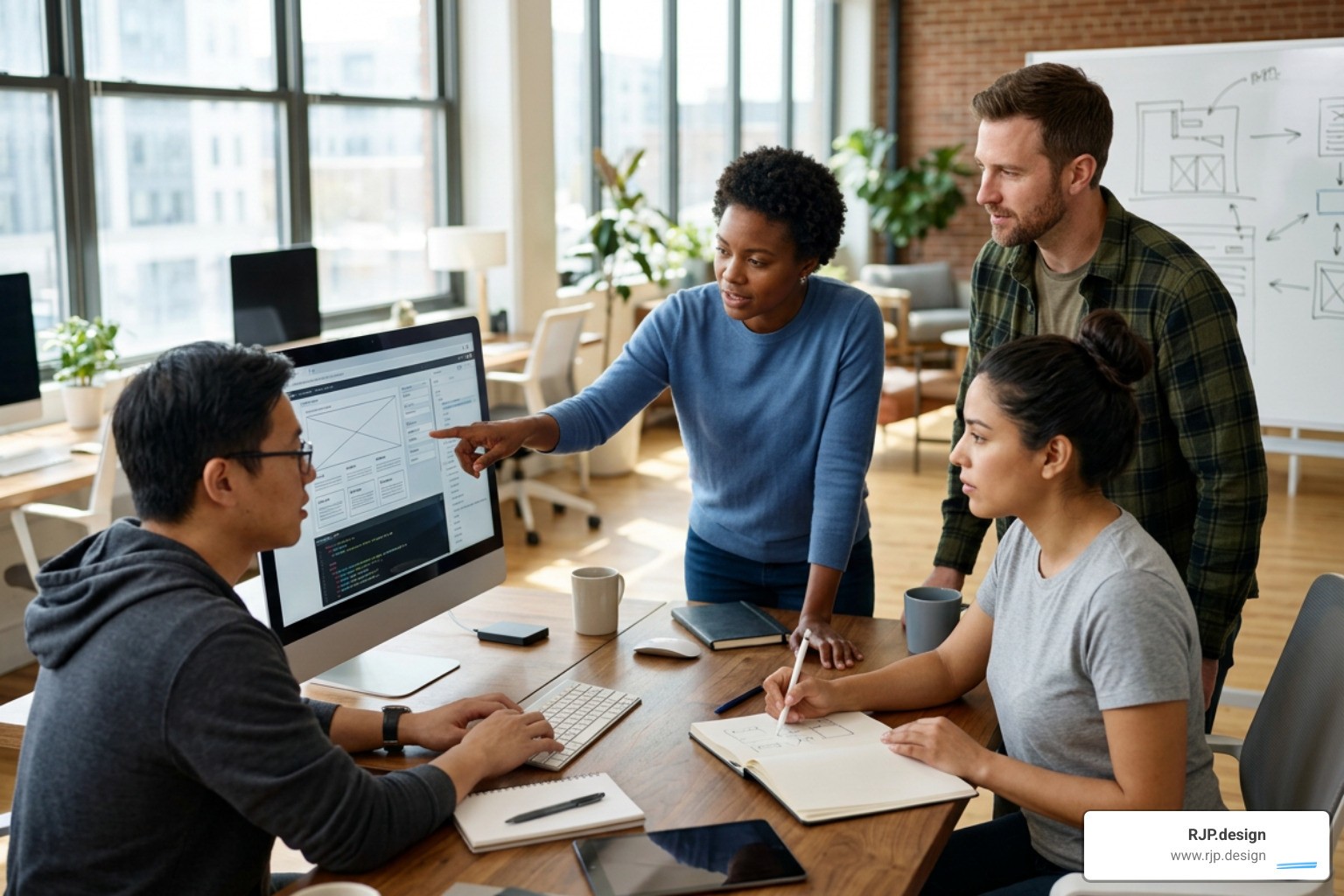 A web development team building custom modules on HubSpot Content Hub