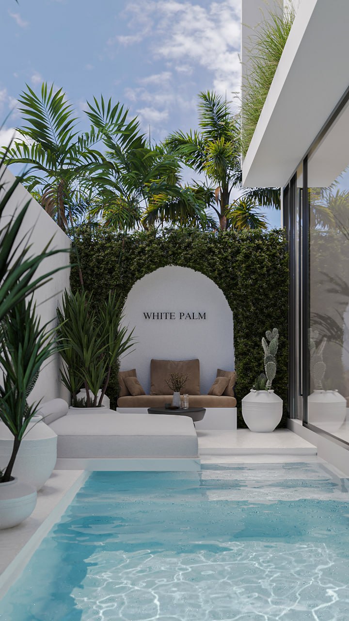 2-bedroom villa in the White Palm complex in Batu Bolong, Canggu