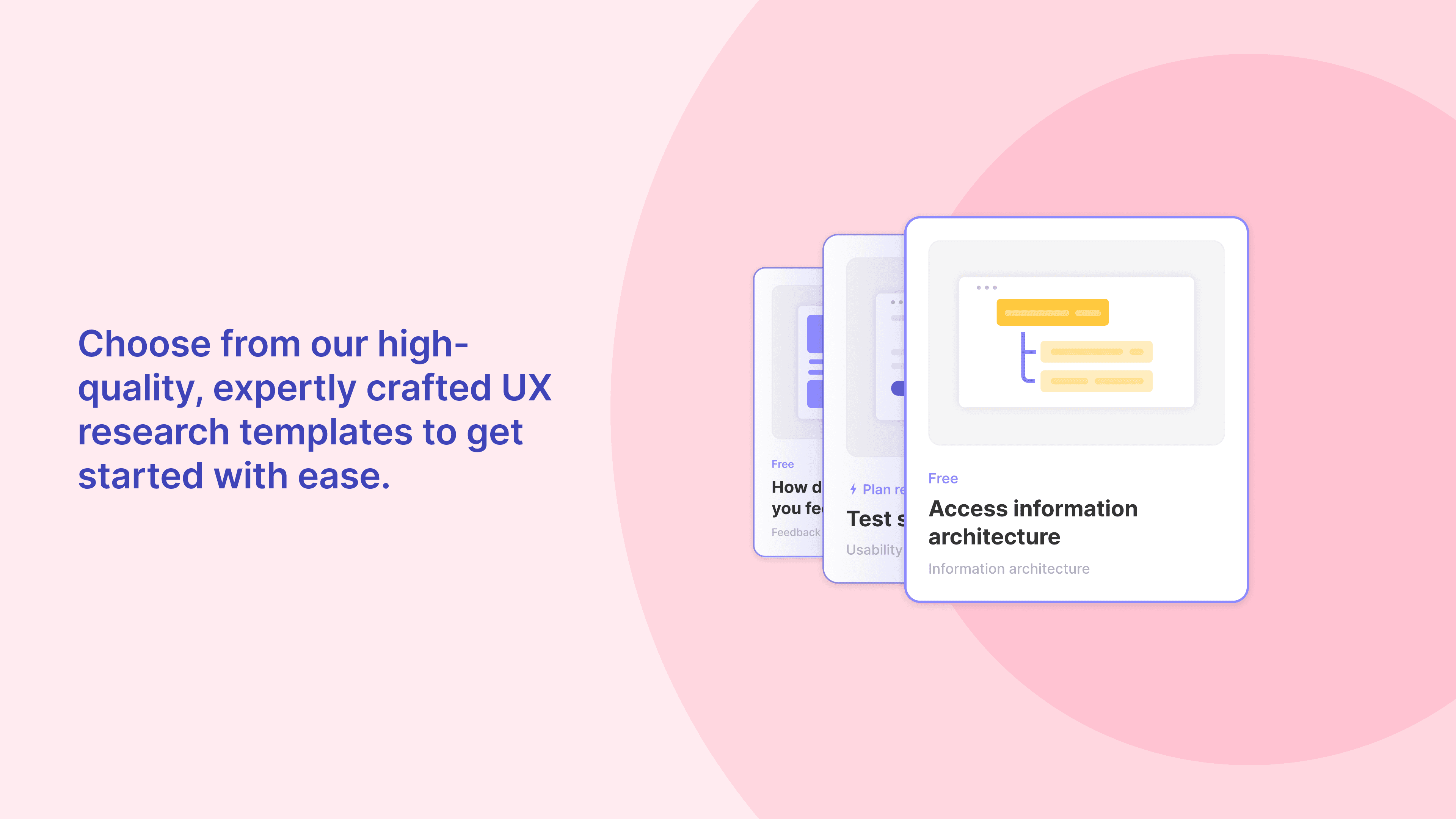 user research and testing template examples