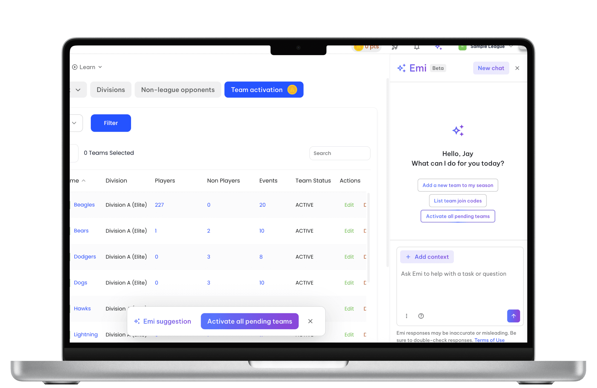 TeamLinkt's AI Software