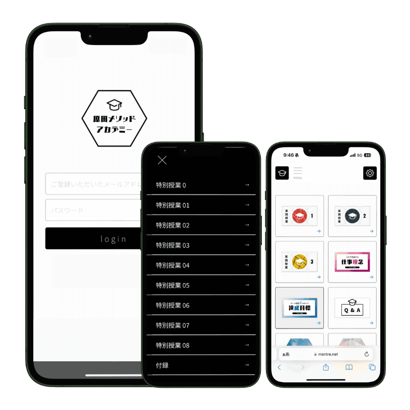 Graphic showing a composition of the app widgets/UI elements