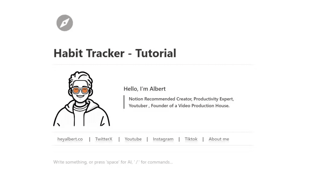 Image of Notion Habit Tracker Tutorial