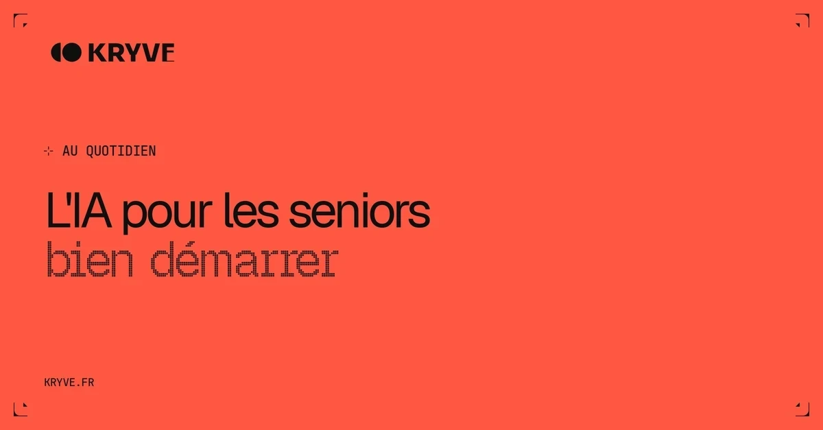 IA pour les seniors : couverture Kryve, catégorie Au quotidien