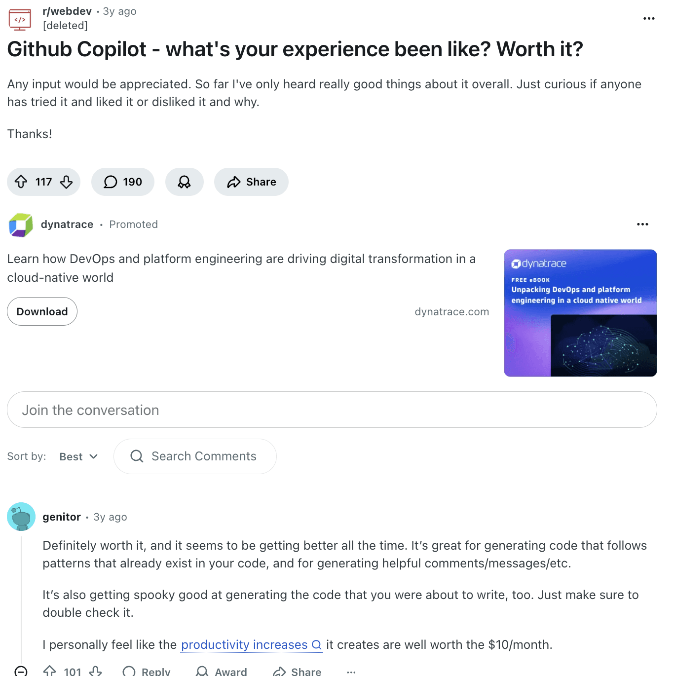 GitHub Reviews from reddit