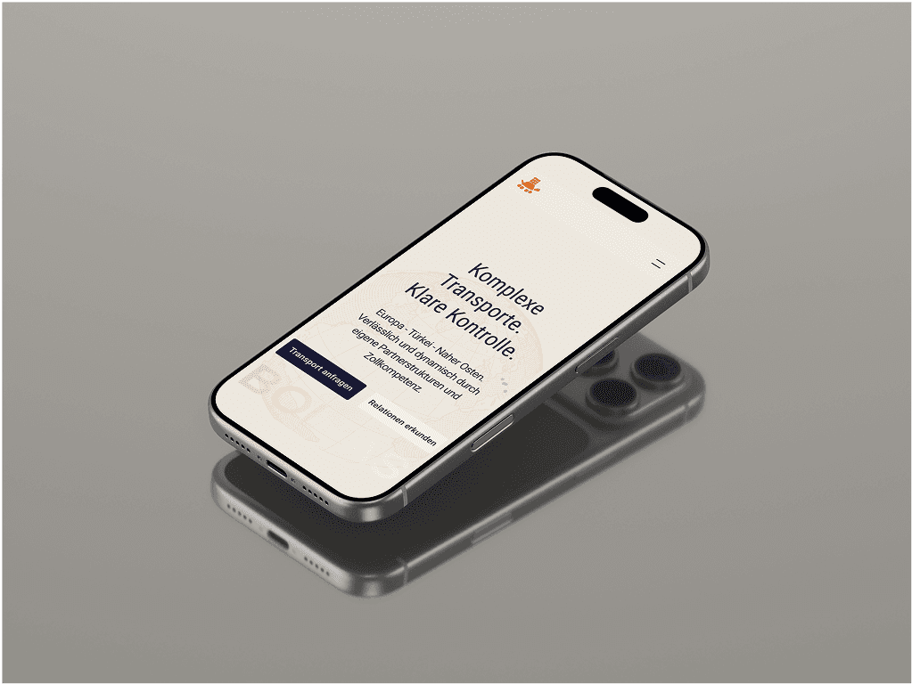 iPhone mit BOLTAS Website