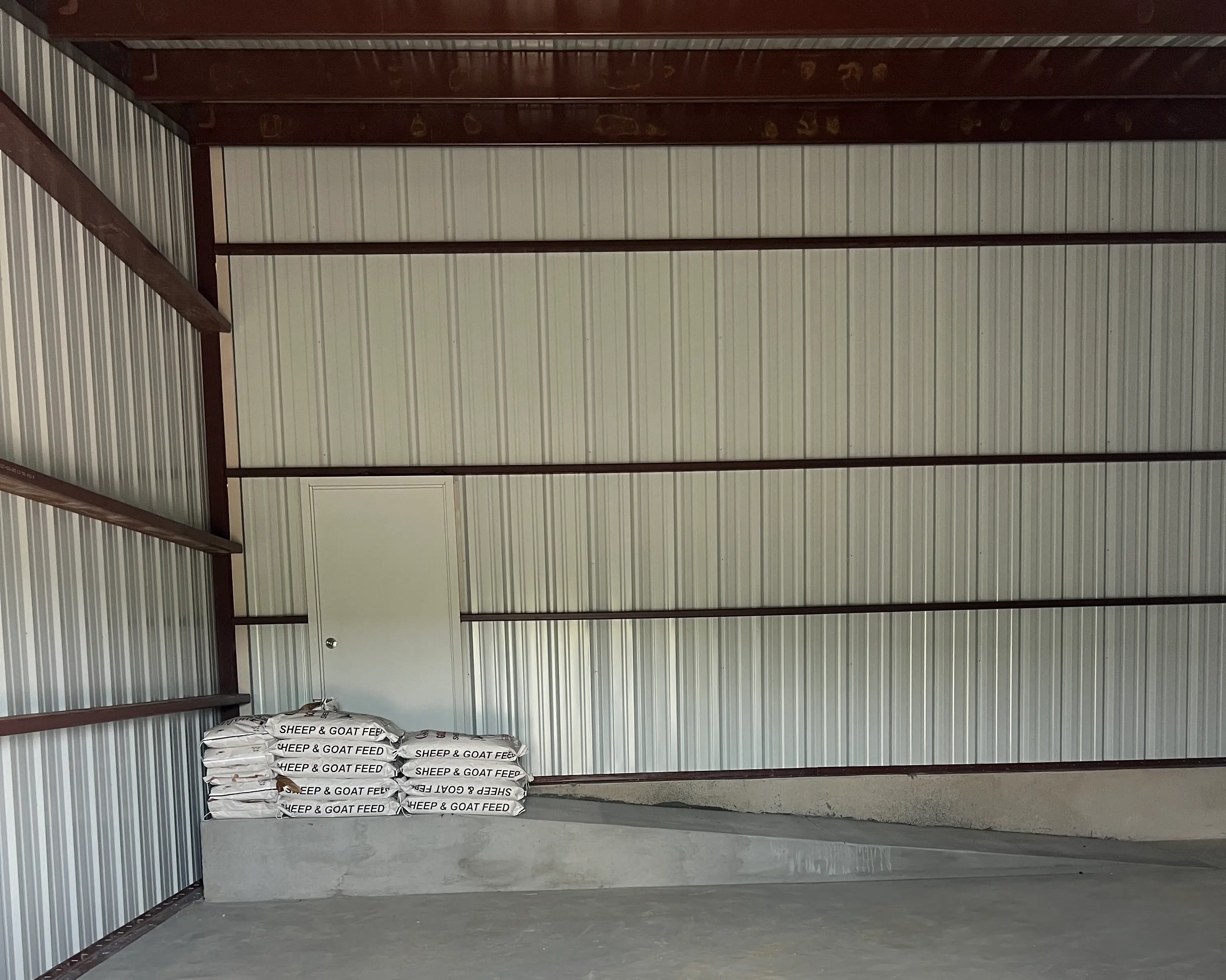 Two Tier Ag Barn: Interior Ramp Gatesville, Texas Perks Metal Works