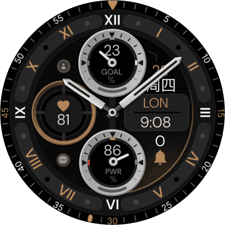 analog watch face for galaxy watch and pixel watch