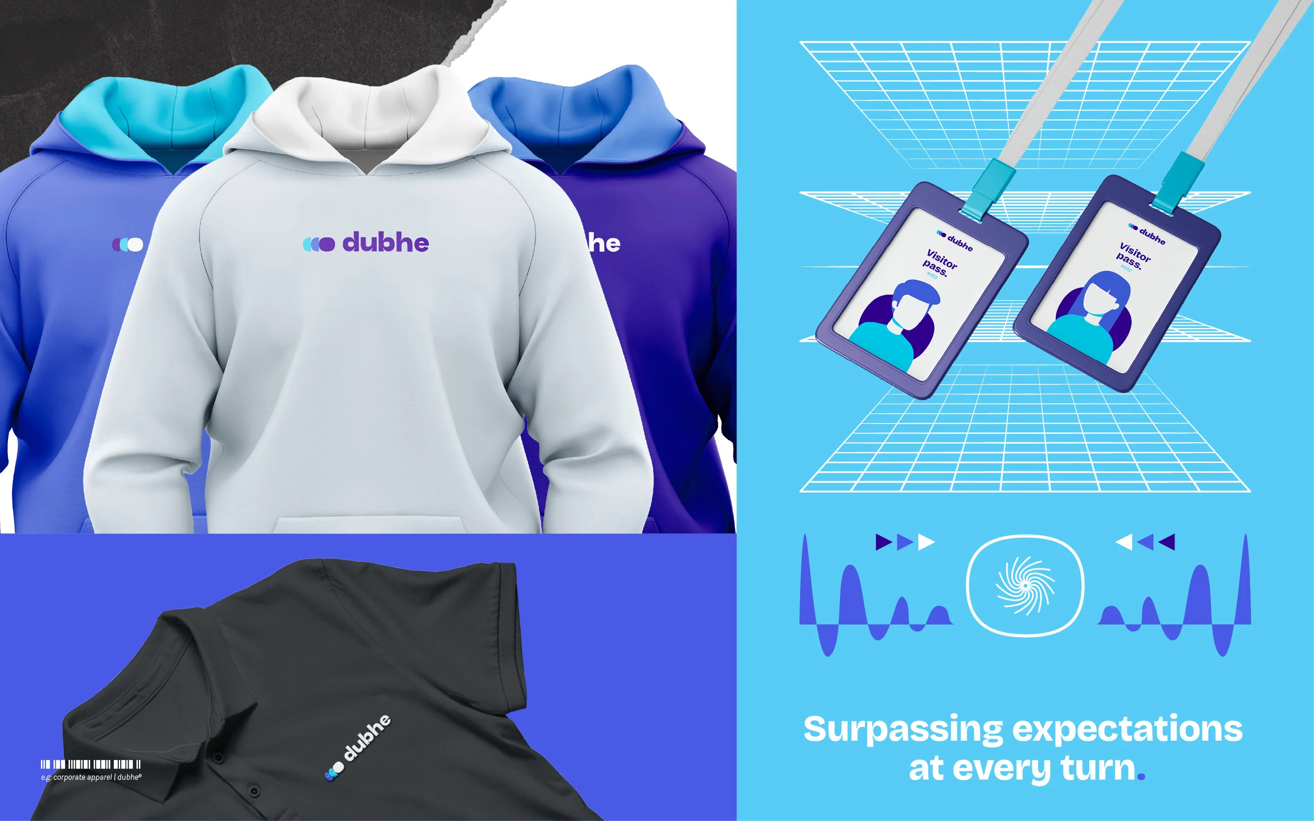 Collage di abbigliamenti brandizzato