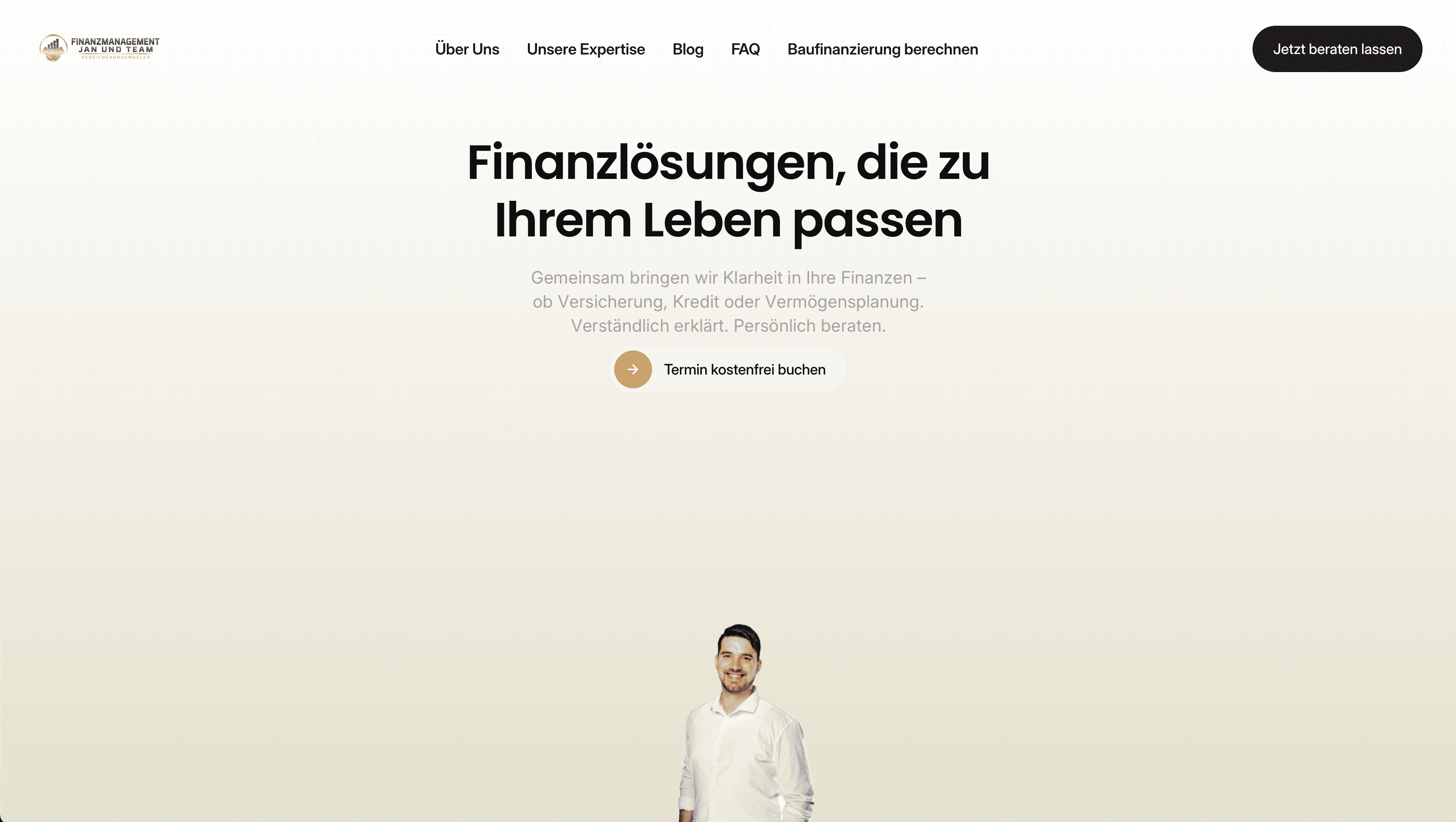 Professionelles Webdesign für Finanzberater mit vertrauensvollem Auftritt
