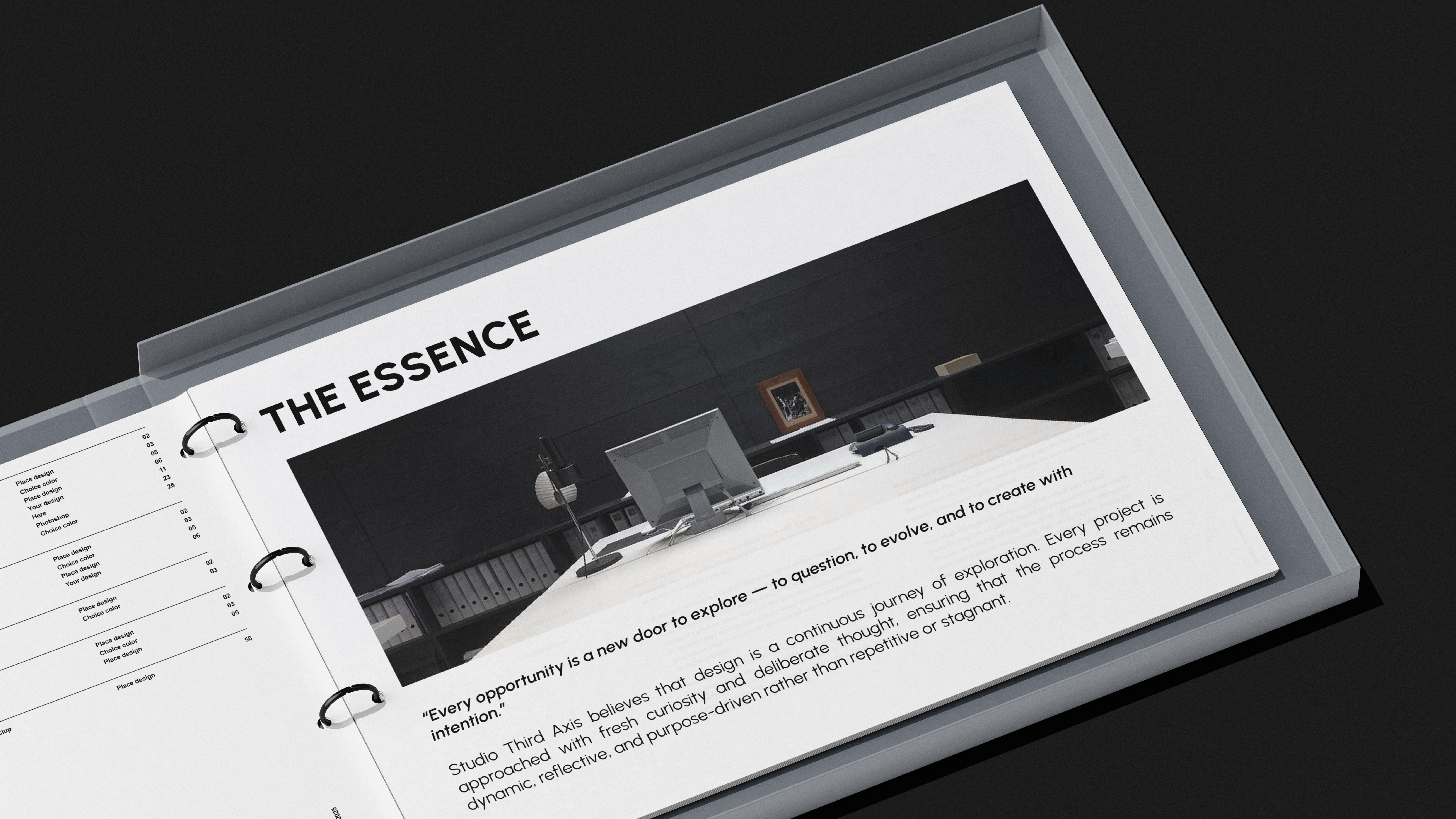 Project showcase image featuring a modern, refined interior.