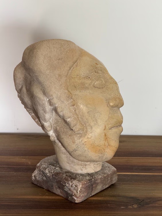 Lionheart Gal, 1987. Kisi stone. by Barbara Walker.