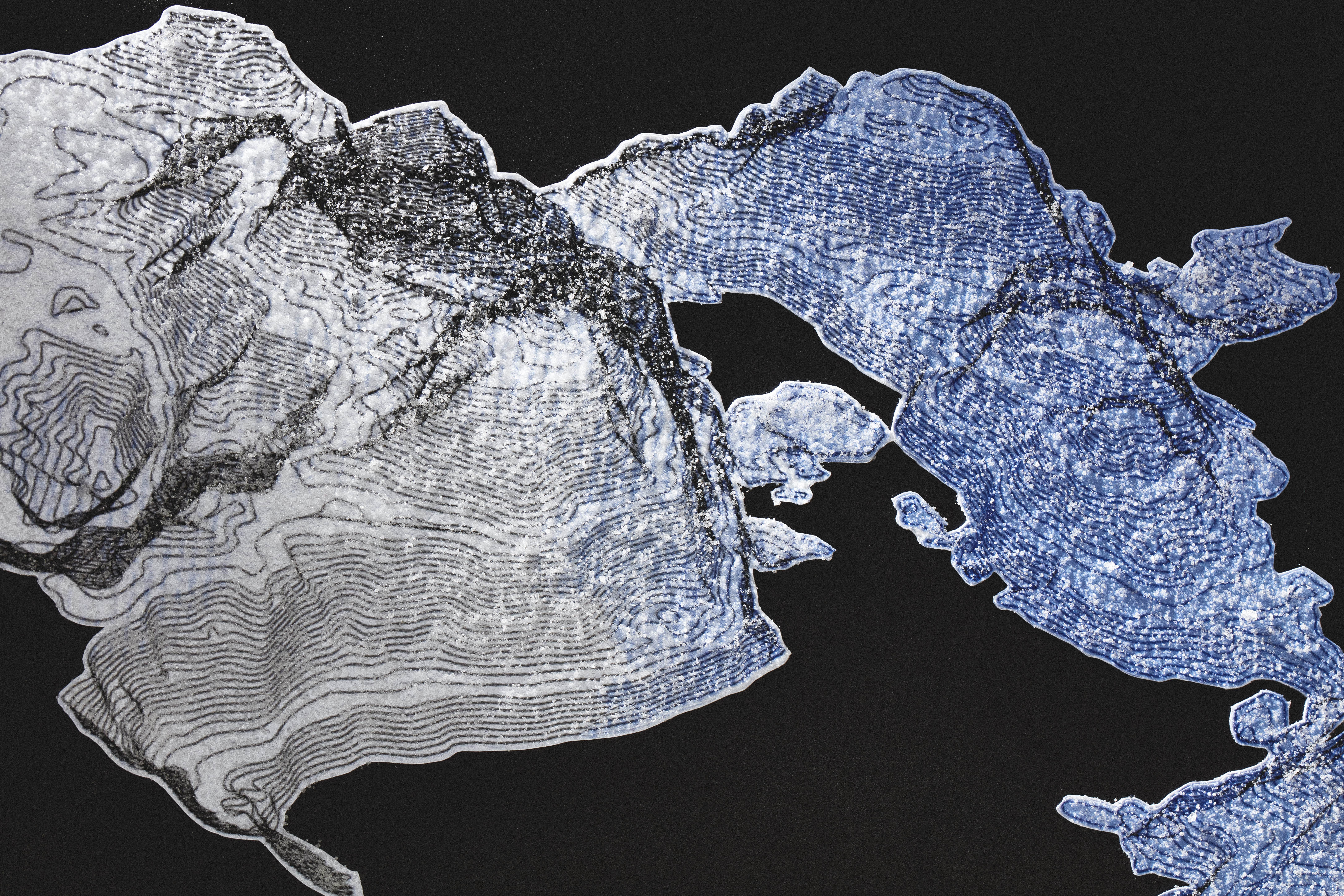 A full close up of the sticker showing the minerals in the top layer