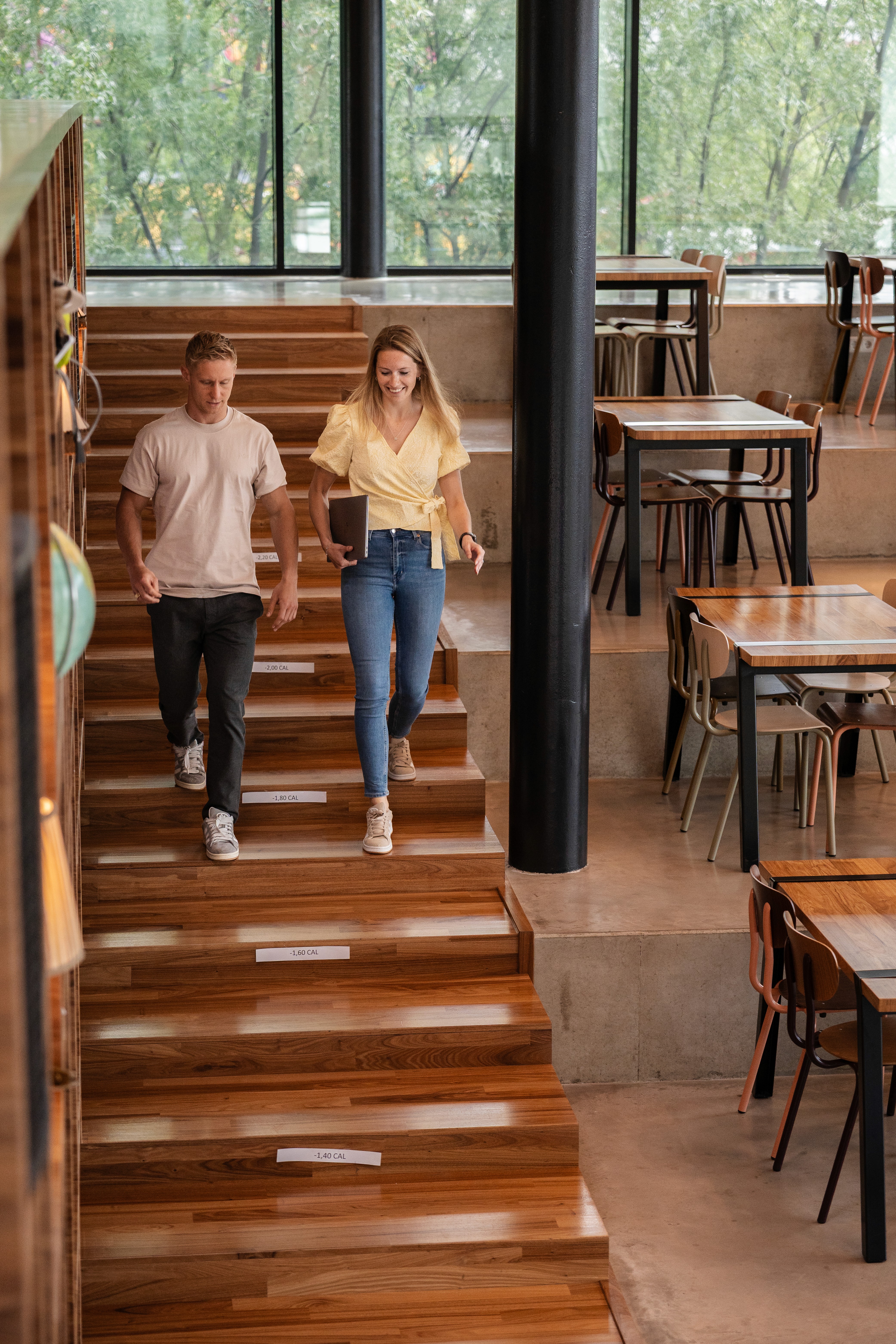 a person using a microscope