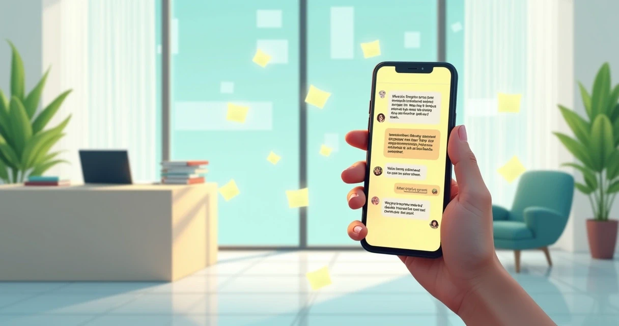 Agente digital de automação no WhatsApp interagindo com paciente em tela de smartphone 
