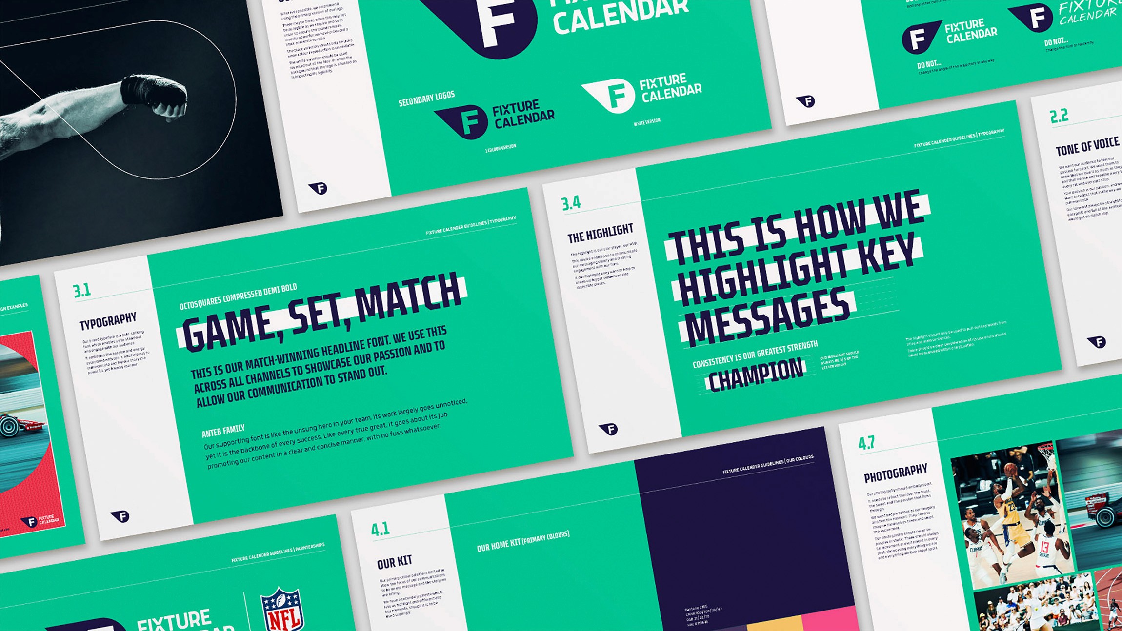 Fixture Calendar design by UK designer Dan Bailey