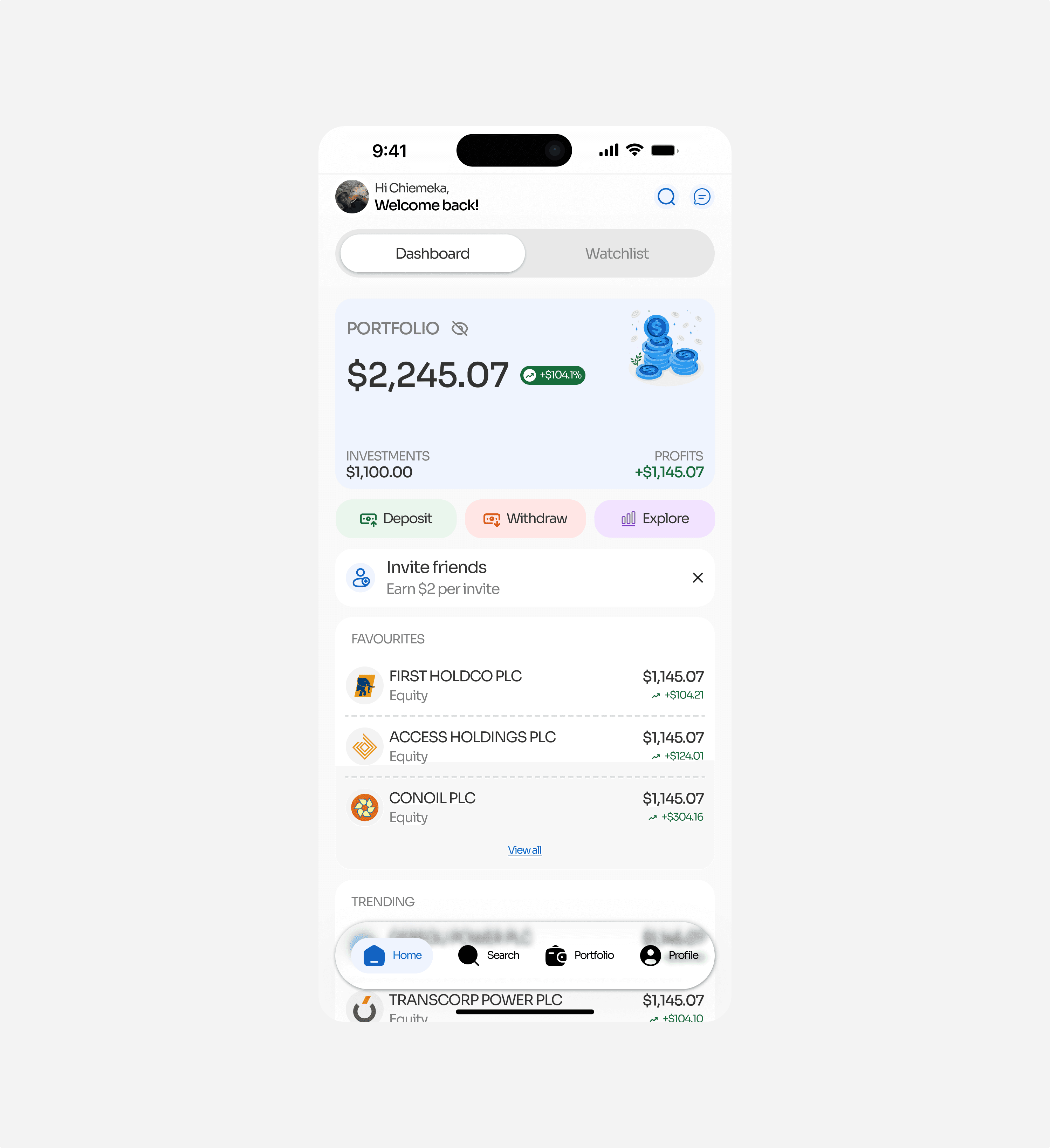 Alternative Portfolio Management Design Showing The Use Of A Different Illustration