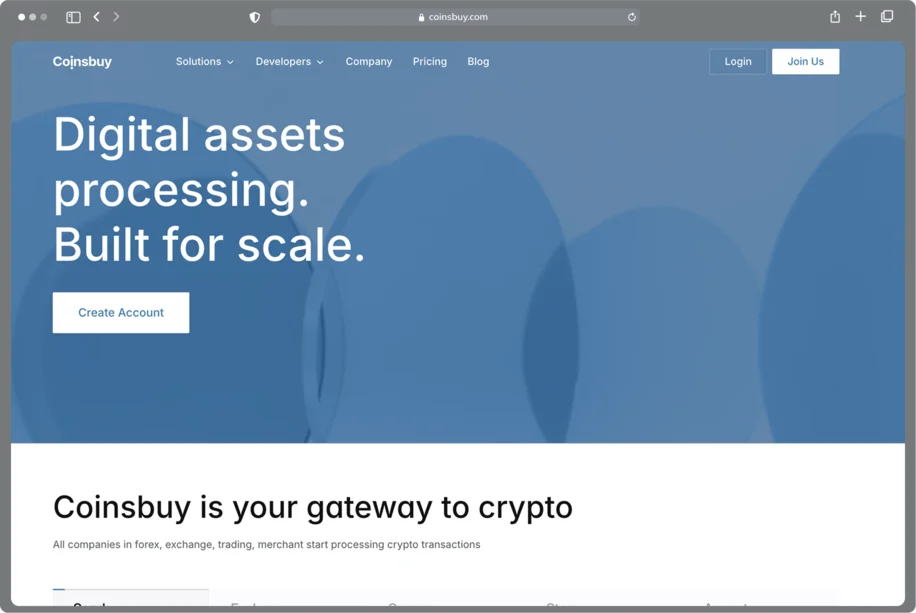 WSA website example