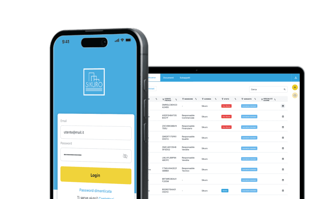 badge digitale integrato al gestionale sicurezza sul lavoro